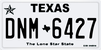 TX license plate DNM6427