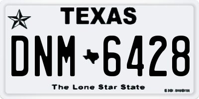 TX license plate DNM6428