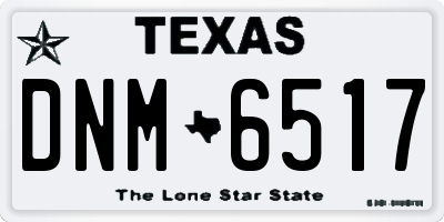 TX license plate DNM6517