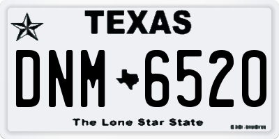 TX license plate DNM6520