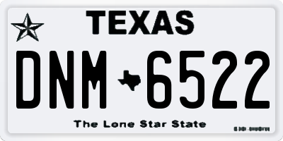 TX license plate DNM6522