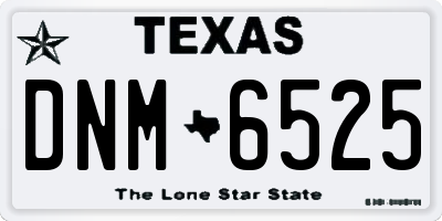 TX license plate DNM6525