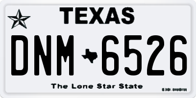 TX license plate DNM6526
