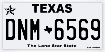 TX license plate DNM6569