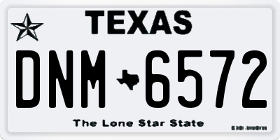 TX license plate DNM6572