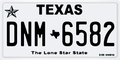 TX license plate DNM6582