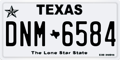 TX license plate DNM6584