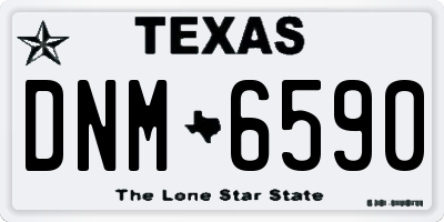TX license plate DNM6590