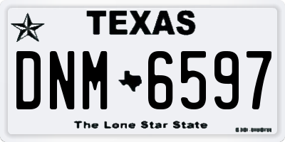 TX license plate DNM6597
