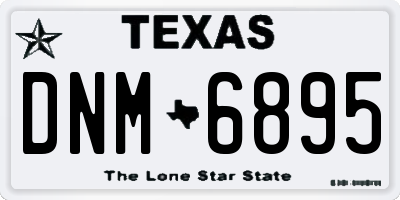 TX license plate DNM6895