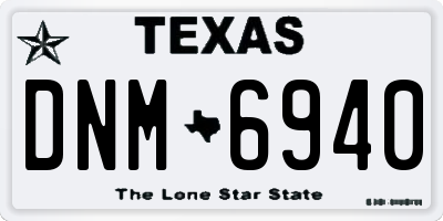 TX license plate DNM6940
