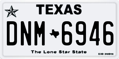 TX license plate DNM6946
