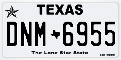 TX license plate DNM6955