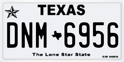 TX license plate DNM6956