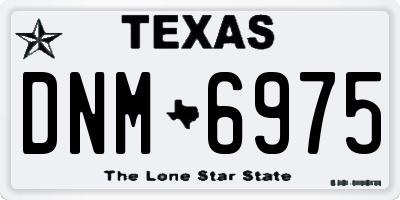 TX license plate DNM6975