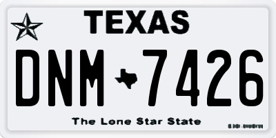 TX license plate DNM7426