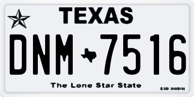 TX license plate DNM7516