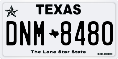 TX license plate DNM8480