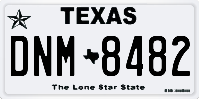 TX license plate DNM8482