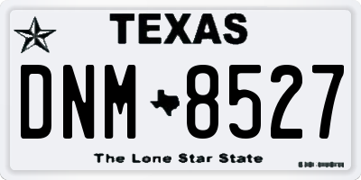 TX license plate DNM8527