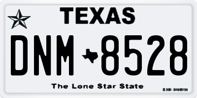 TX license plate DNM8528