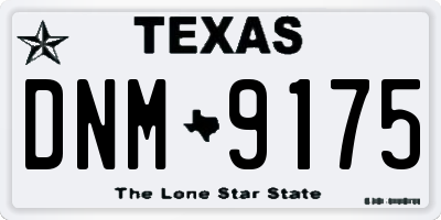 TX license plate DNM9175