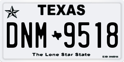 TX license plate DNM9518