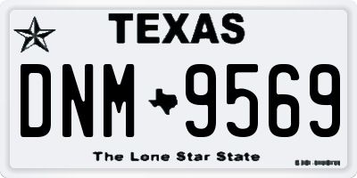 TX license plate DNM9569