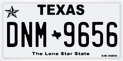 TX license plate DNM9656