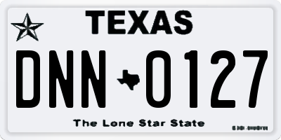 TX license plate DNN0127