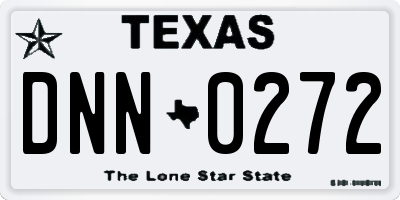 TX license plate DNN0272