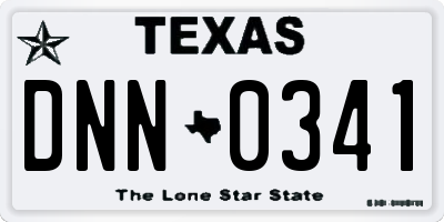 TX license plate DNN0341
