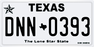 TX license plate DNN0393