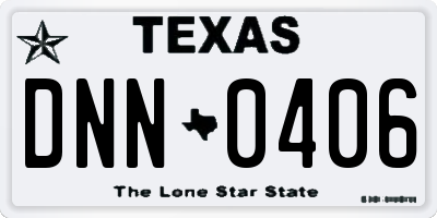 TX license plate DNN0406