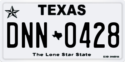 TX license plate DNN0428