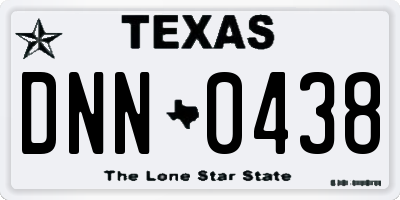 TX license plate DNN0438