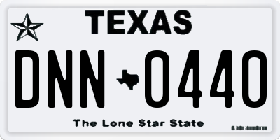 TX license plate DNN0440