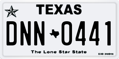 TX license plate DNN0441