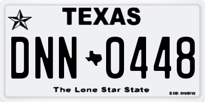 TX license plate DNN0448