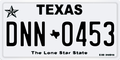 TX license plate DNN0453