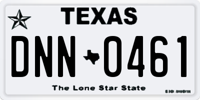 TX license plate DNN0461