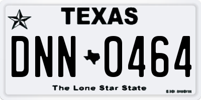 TX license plate DNN0464