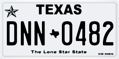 TX license plate DNN0482