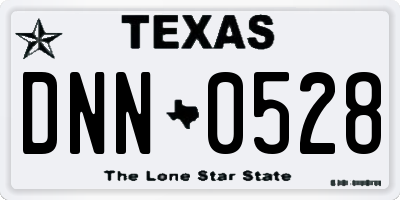 TX license plate DNN0528