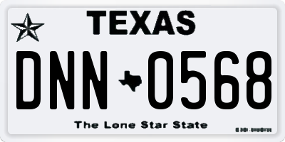 TX license plate DNN0568