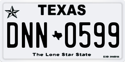 TX license plate DNN0599