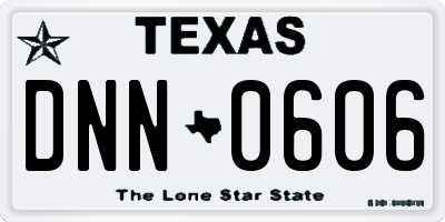 TX license plate DNN0606