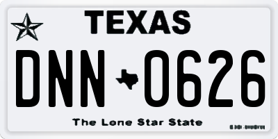 TX license plate DNN0626