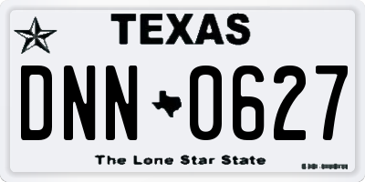 TX license plate DNN0627