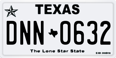 TX license plate DNN0632